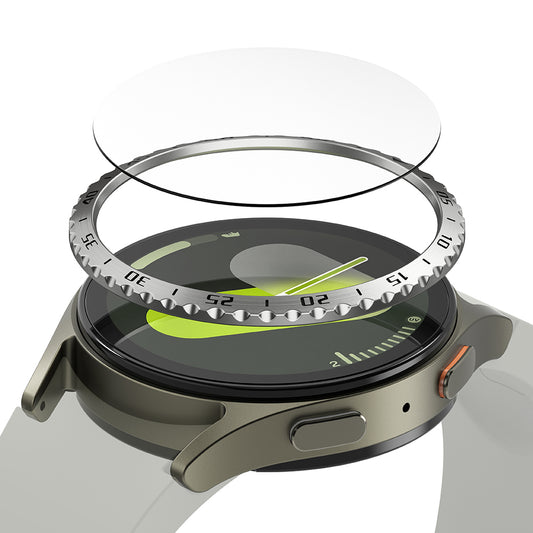 Ringke Styling Protection Frame for Samsung Galaxy Watch7 40mm, Model 5, Silver