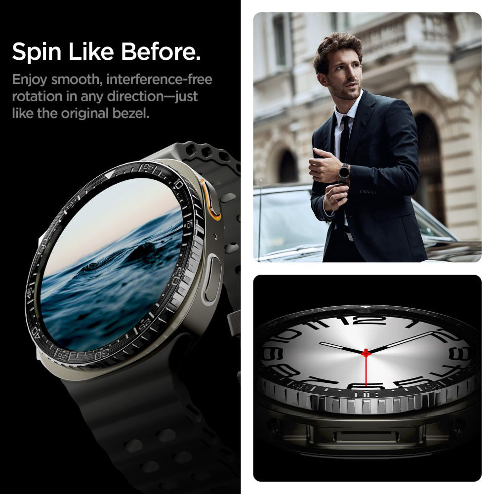 Spigen Tune Diver Protection Frame for Samsung Galaxy Watch8 44mm, Black ACS10008
