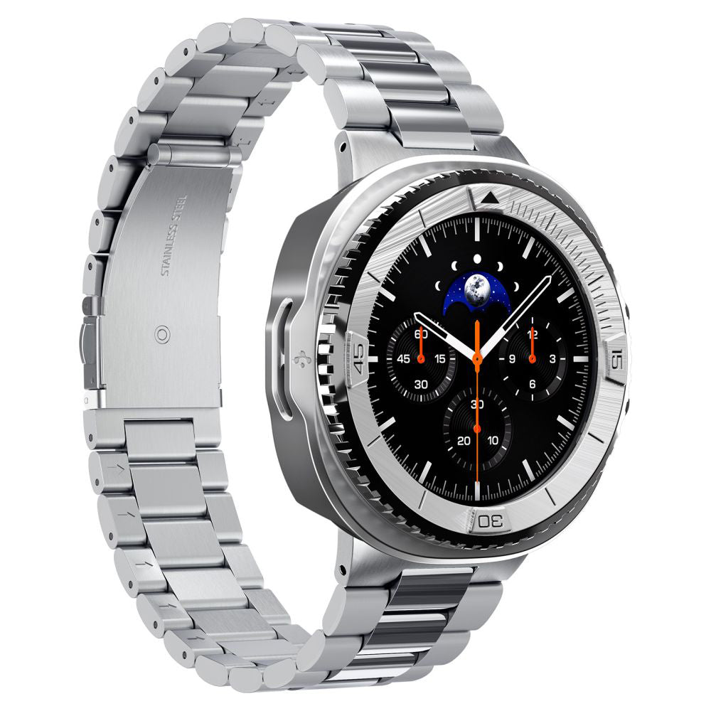 Spigen Tune Pro Pilot Protection Frame for Samsung Galaxy Watch8 Classic, Silver ACS10017