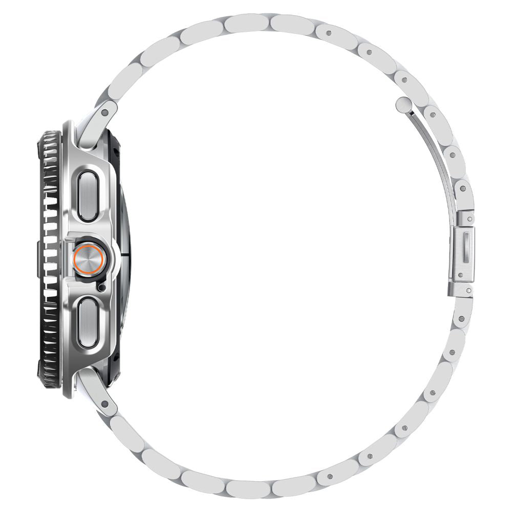Spigen Tune Pro Pilot Protection Frame for Samsung Galaxy Watch8 Classic, Silver ACS10017