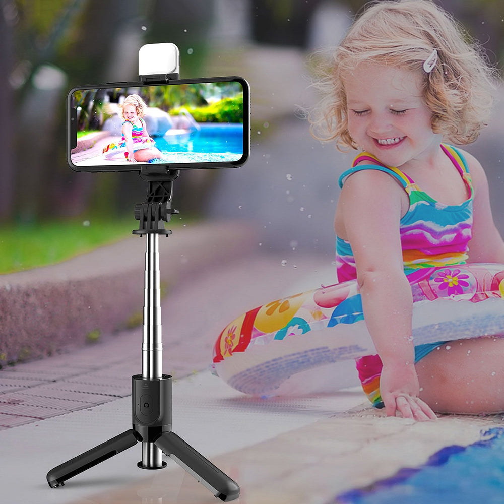 Selfie Stick Bluetooth Techsuit L11s, Universal, Black