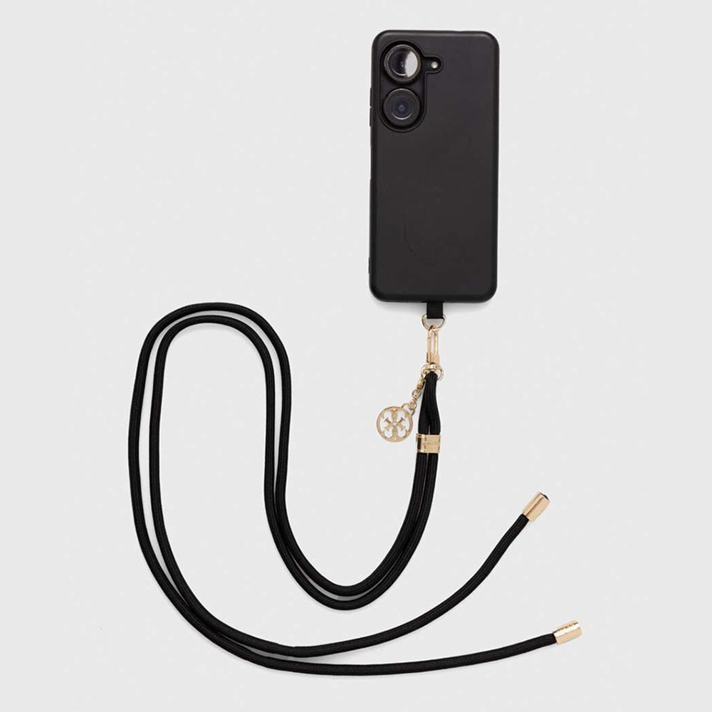 Guess CBDY 4G Charm Phone Lanyard, Black