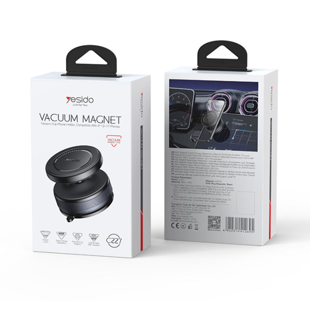 Yesido C227 Universal Magnetic Car Holder, Black