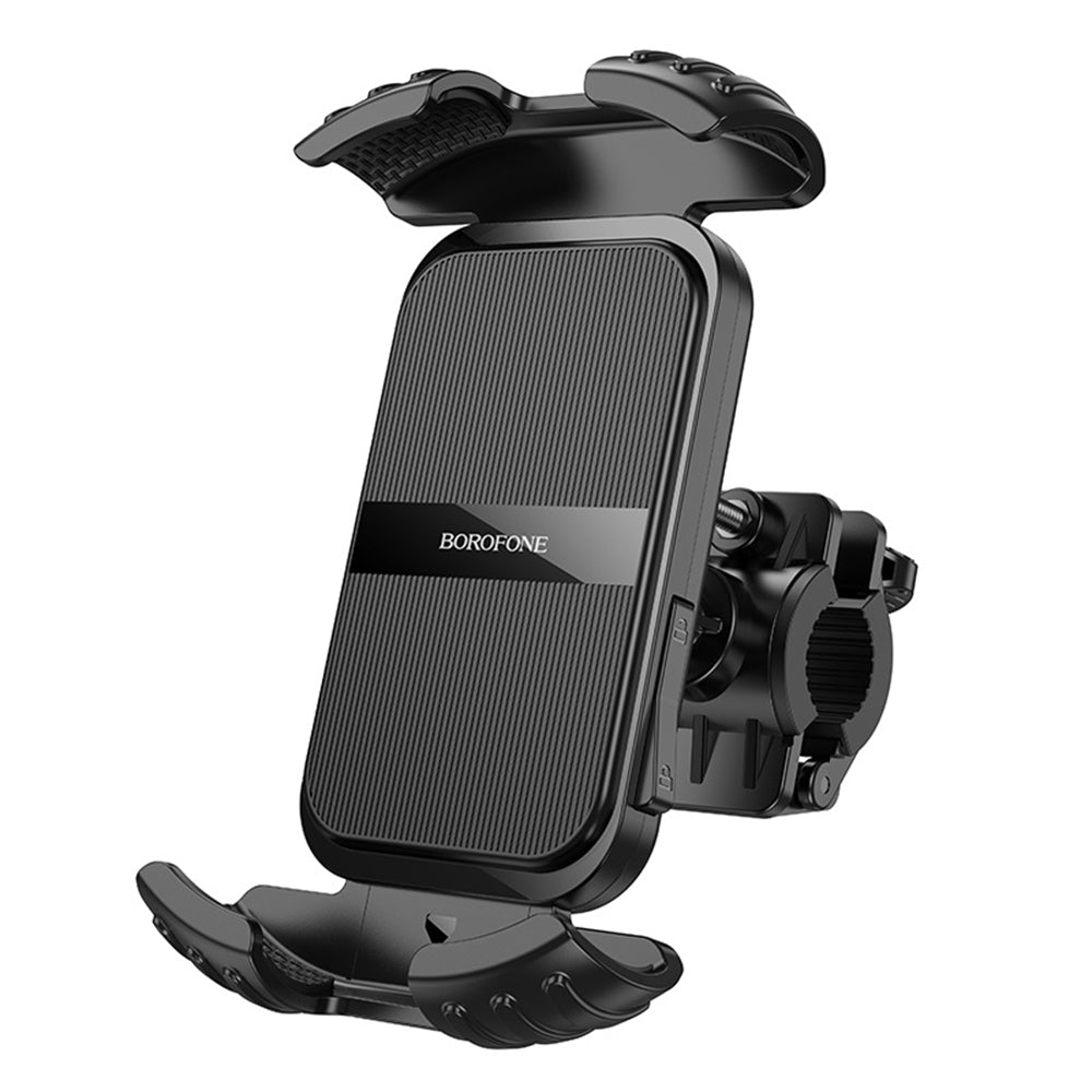 Borofone BH105 Basalt Bicycle Motorcycle Holder, 4.7inch - 7inch, Black