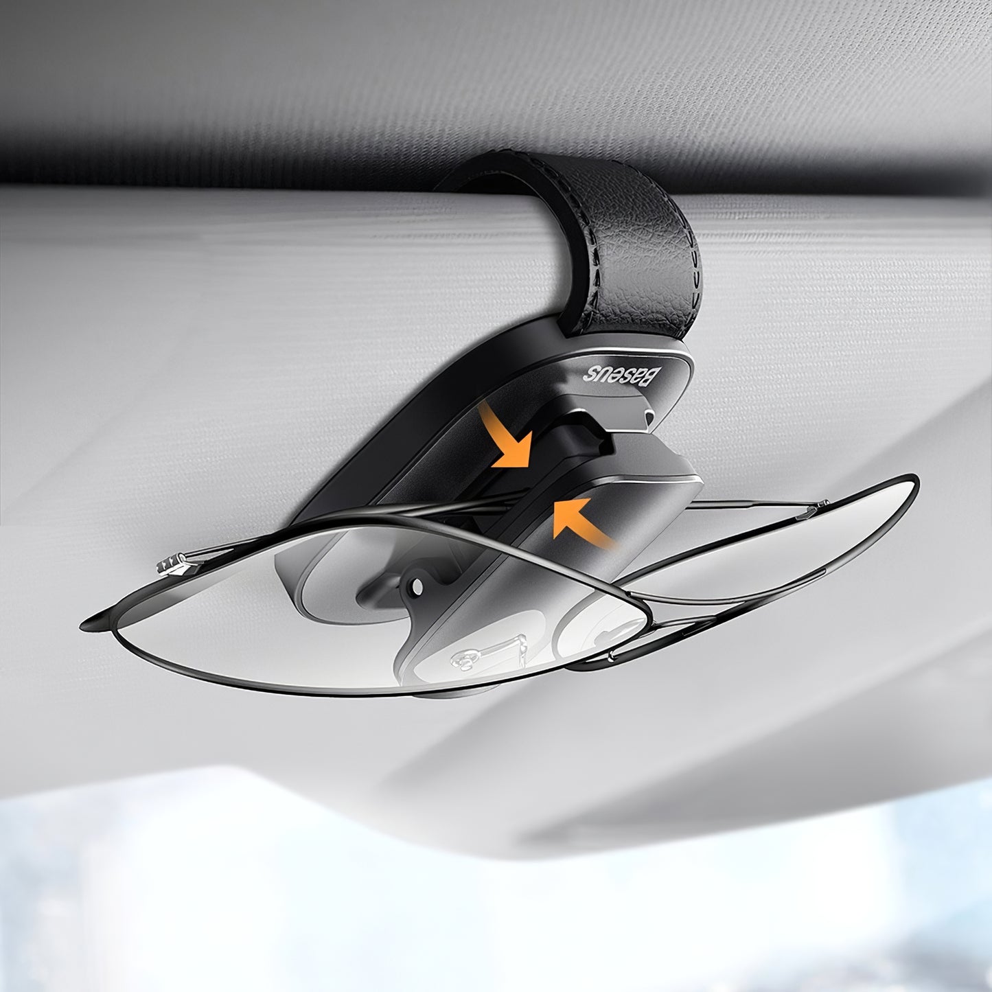 Baseus Sun Visor Support for Glasses, Black ACYJN-A01