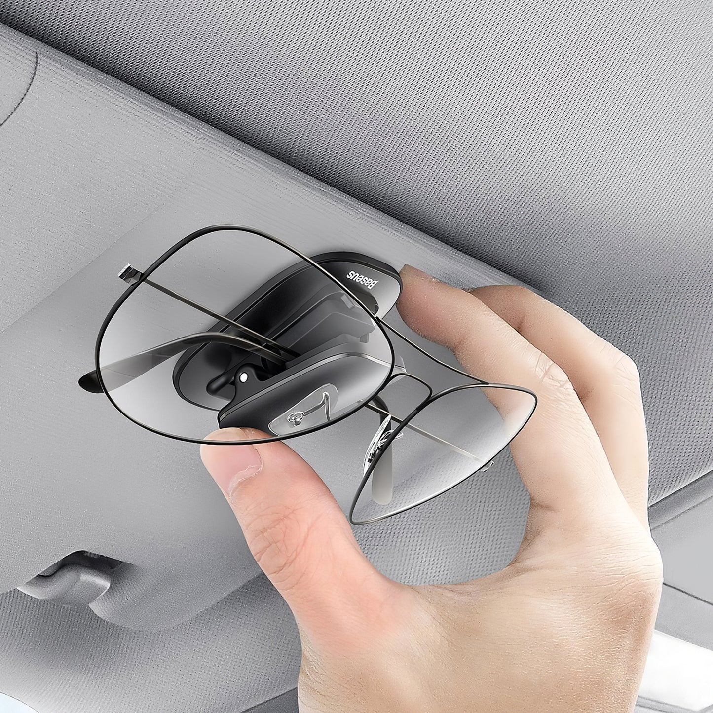 Baseus Sun Visor Support for Glasses, Black ACYJN-A01