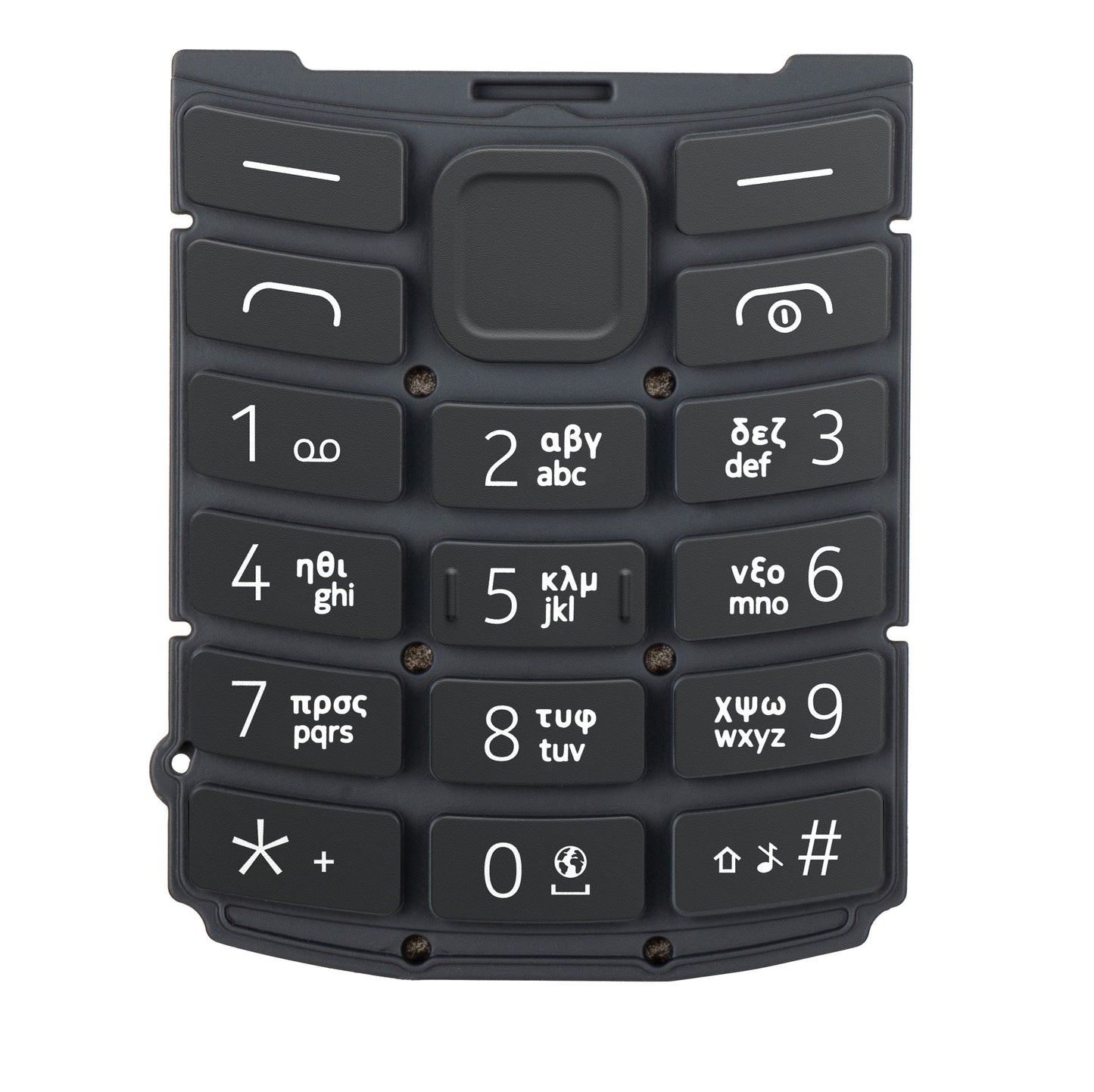 Greek Keypad for Nokia 105 4G 2nd Edition, Charcoal