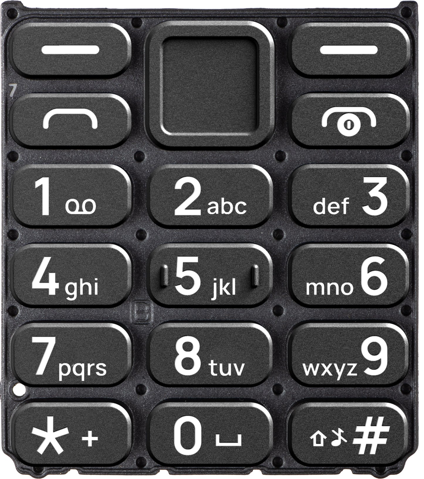 Latin Keypad for HMD 110 / Nokia 110 (2024), Black