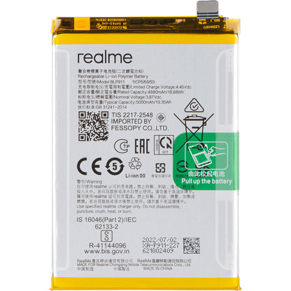 Battery Realme V25 / 9i / 9 Pro, BLP911, Service Pack 4200013 