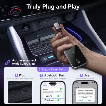 Wireless Carplay Adapter XO Design CZ016 for Apple iPhone Series