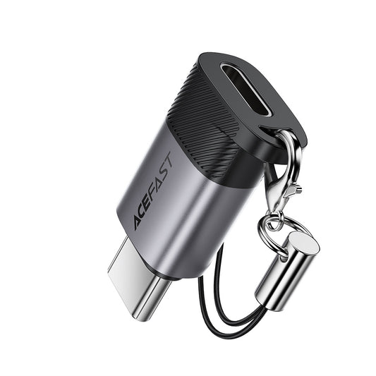 Lightning Data and Charging Adapter - USB-C Acefast J19, Gray