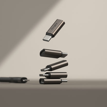 Lightning Data and Charging Adapter - USB-C Ringke, Brown, Set of 2 Pieces