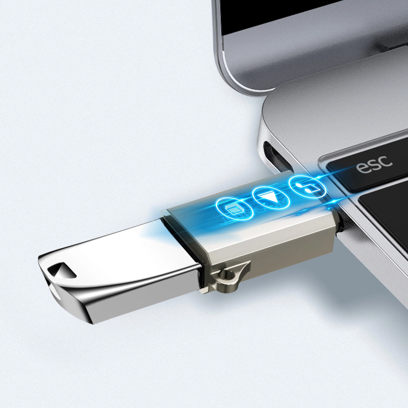 OTG USB-C to USB-A Adapter Joyroom S-H151, Silver