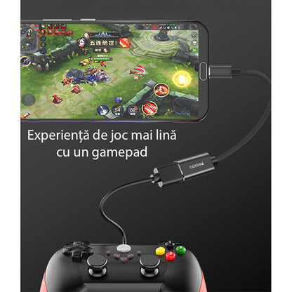 OTG USB-C to USB-A Adapter Yesido GS01, Black