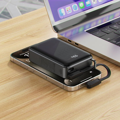 External Battery Acefast M4, 20000mAh, 67W, PD, 1 x USB-A - 2 x USB-C, Black