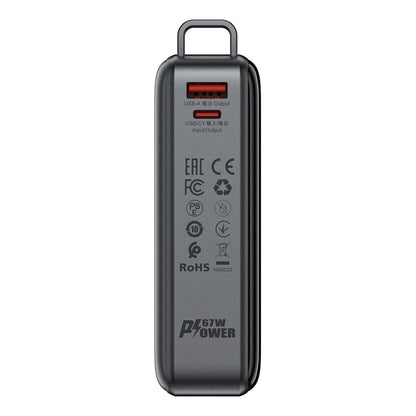 External Battery Acefast M4, 20000mAh, 67W, PD, 1 x USB-A - 2 x USB-C, Black