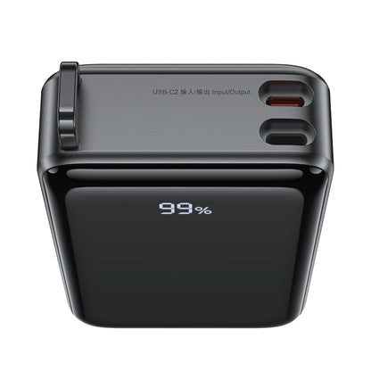 External Battery Acefast M4, 20000mAh, 67W, PD, 1 x USB-A - 2 x USB-C, Black