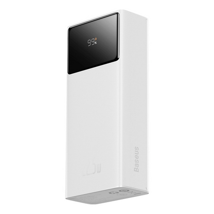 Baseus EnerFill FP41 External Battery, 30000mAh, 22.5W, QC + PD, 1 x USB-C - 2 x USB-A, White