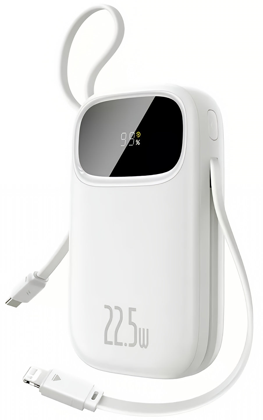 Baseus EnerFill FC31 External Battery, 10000mAh, 22.5W, QC + PD, 1 x Lightning - 1 x USB-A - 2 x USB-C, White P10082106213-00