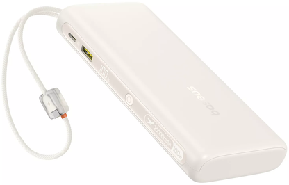 Baseus EnerFill FC41 External Battery, 20000mAh, 100W, QC + PD, 1 x USB-A - 3 x USB-C, White E0028N04