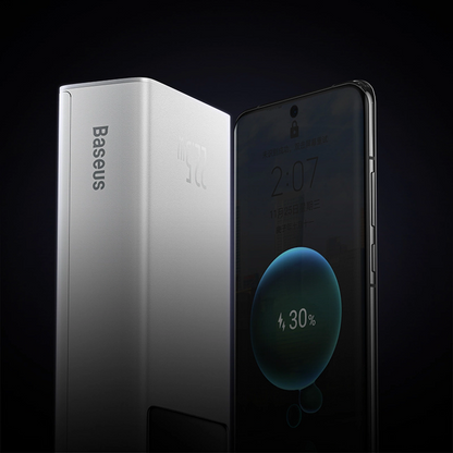 Baseus EnerFill FP41 External Battery, 30000mAh, 22.5W, QC + PD, 1 x USB-C - 2 x USB-A, White