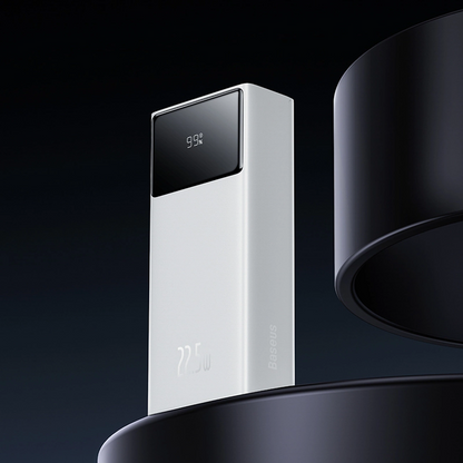 Baseus EnerFill FP41 External Battery, 30000mAh, 22.5W, QC + PD, 1 x USB-C - 2 x USB-A, White