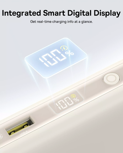 Baseus EnerFill FC41 External Battery, 20000mAh, 100W, QC + PD, 1 x USB-A - 3 x USB-C, White E0028N04