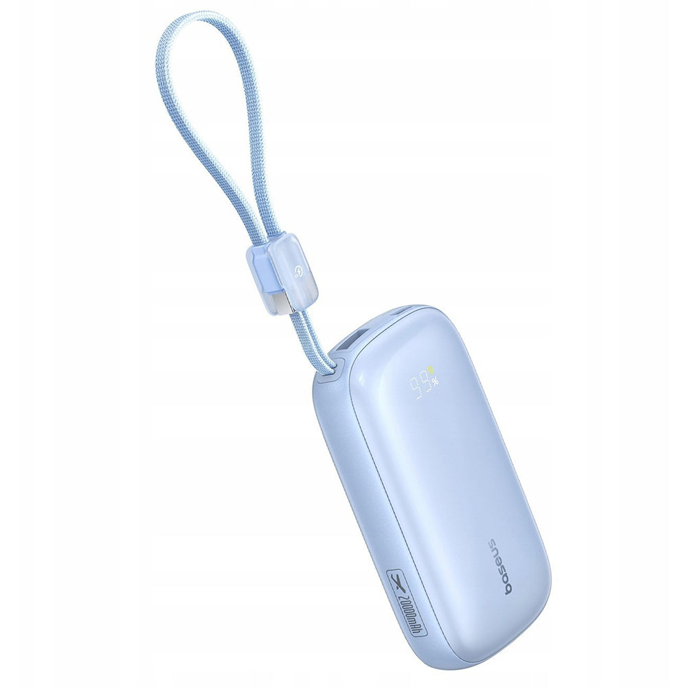 Baseus EnerFill FC21 Qpow 3 Ultra External Battery, 10000mAh, 45W, QC + PD, 1 x USB-A - 1 x USB-C, Blue E0027Q03