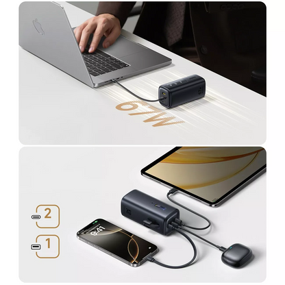 Baseus EnerGeek GX11 External Battery, 20000mAh, 67W, QC + PD, 1 x USB-A - 2 x USB-C, Black E0025701