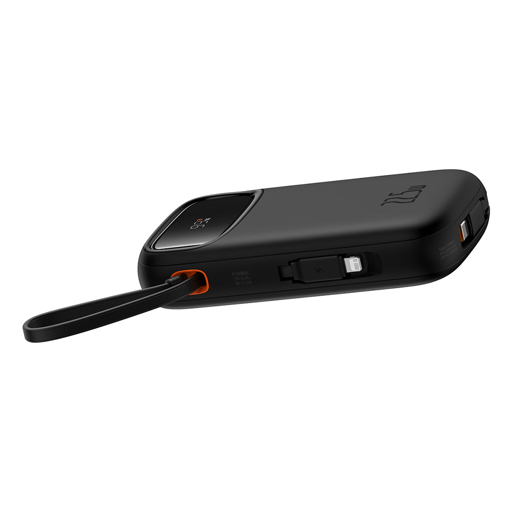 Baseus Qpow Pro+ External Battery, 20000mAh, 22.5W, QC + PD, 1 x Lightning - 1 x USB-A - 2 x USB-C, Black P10055002113-00