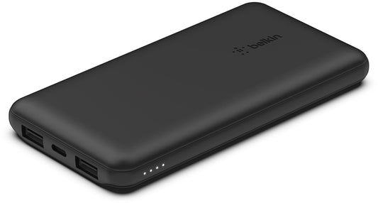 Belkin BoostCharge External Battery, 10000mAh, 15W, 1 x USB-C - 2 x USB-A, Black BPB011btBK
