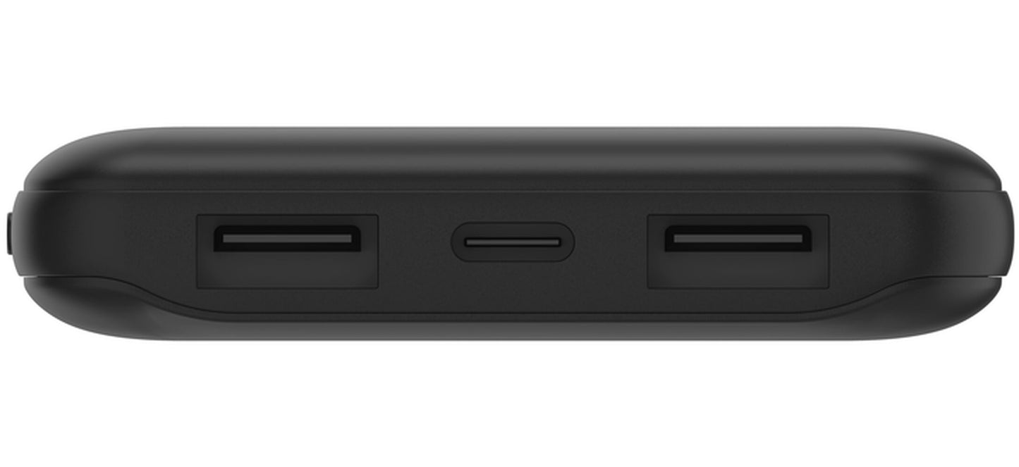 Belkin BoostCharge External Battery, 10000mAh, 15W, 1 x USB-C - 2 x USB-A, Black BPB011btBK