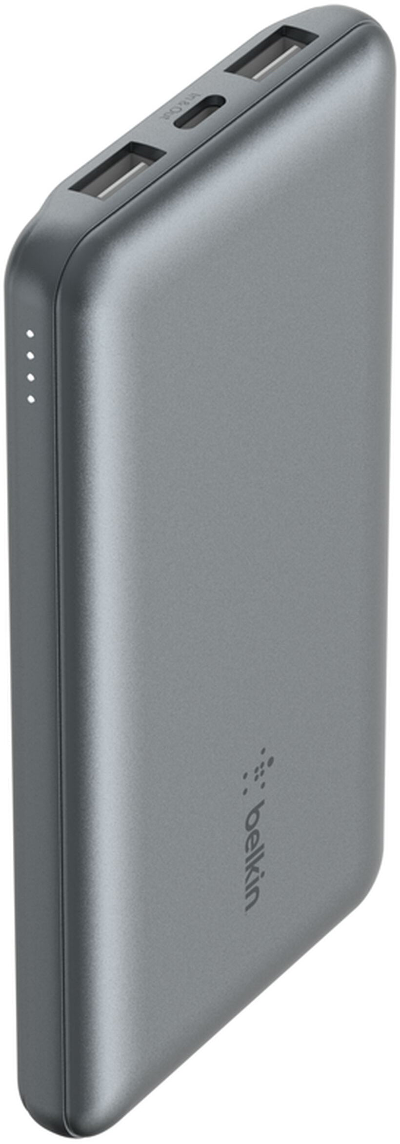 Belkin BoostCharge External Battery, 10000mAh, 15W, 1 x USB-C - 2 x USB-A, Gray BPB011btGY