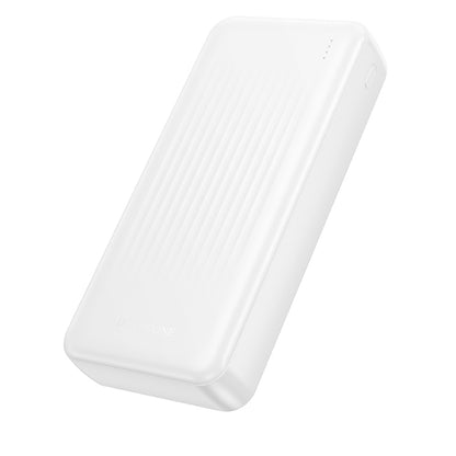 Borofone BJ80A Clever External Battery, 20000mAh, 22.5W, QC + PD, 1 x USB-C - 2 x USB-A, White