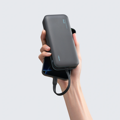Cuktech LPB200N External Battery, 20000mAh, 40W, QC + PD, 1 x USB-A - 2 x USB-C, Black