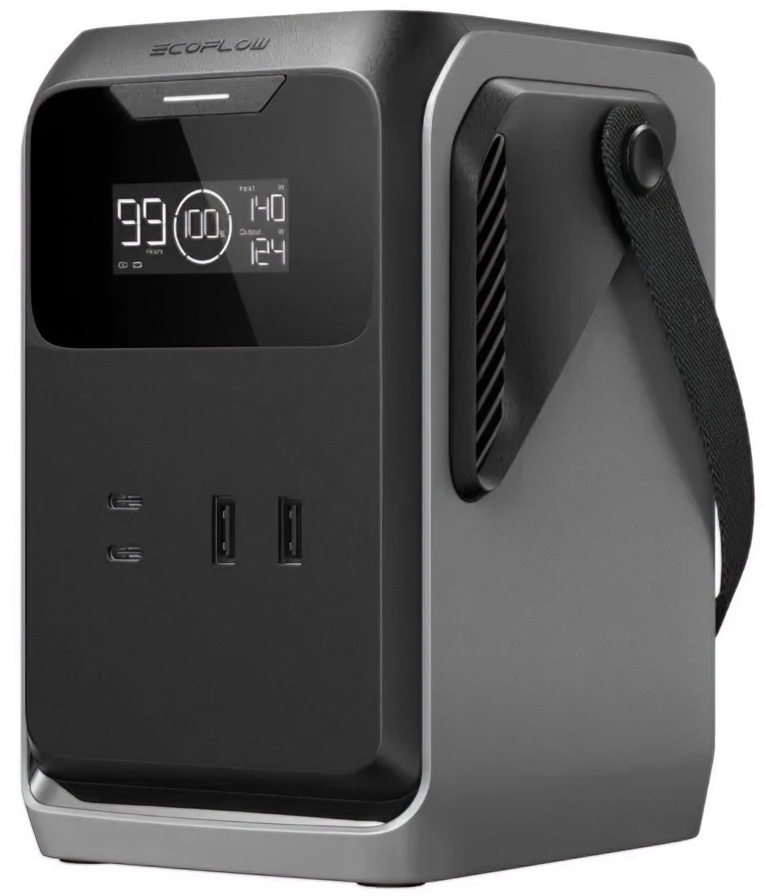 EcoFlow Trail 200 External Battery, 60000mAh, 220W, PD, 2 x USB-A - 2 x USB-C, Black EF-TRAIL200-N