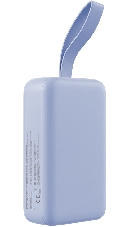 Forever Vibe-TB65 External Battery, 20000mAh, 65W, QC + PD, 2 x USB-A - 2 x USB-C, Blue