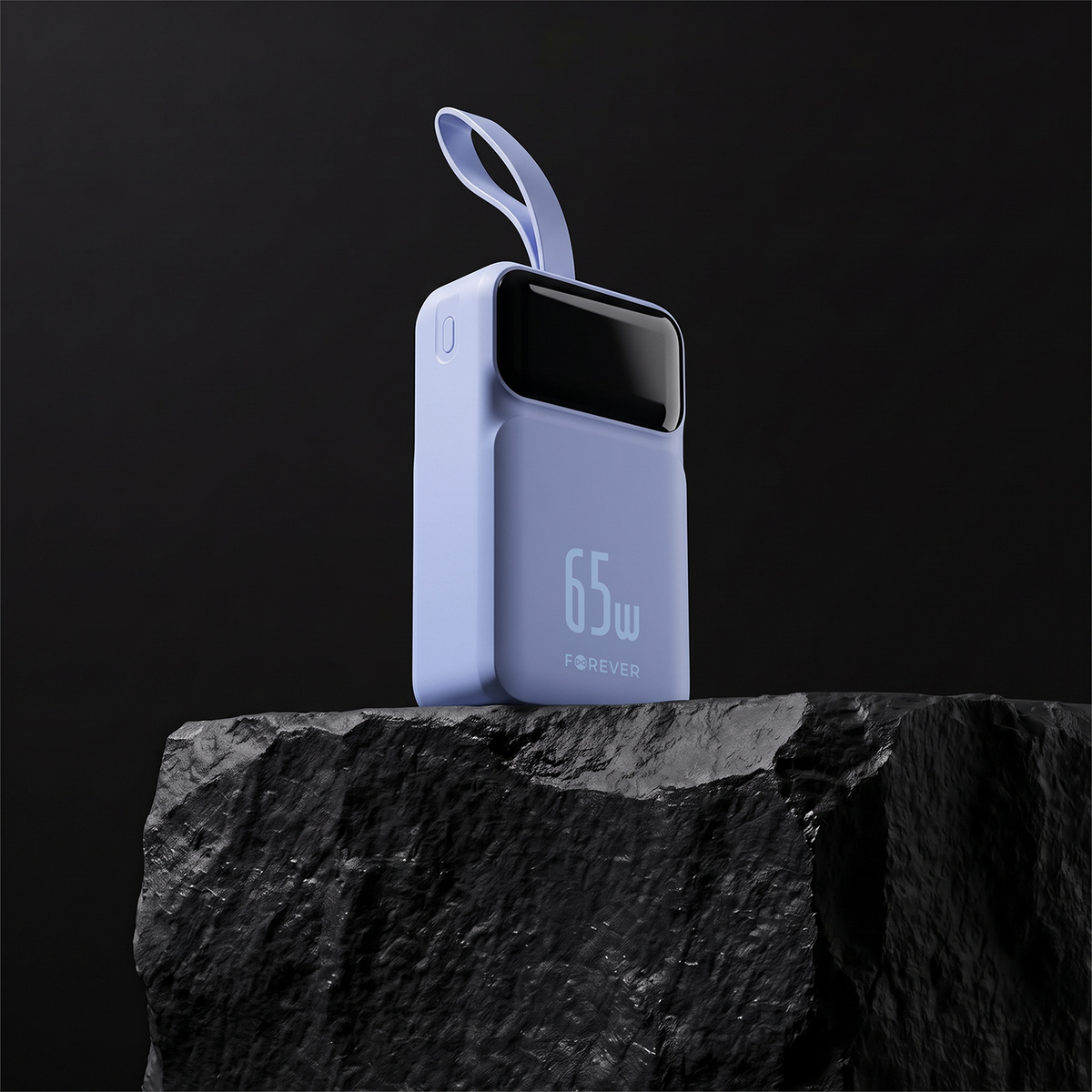 Forever Vibe-TB65 External Battery, 20000mAh, 65W, QC + PD, 2 x USB-A - 2 x USB-C, Blue
