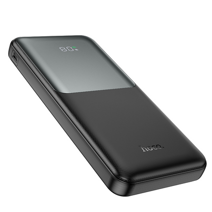 HOCO J136 Power Bank, 10000mAh, 22.5W, QC + PD, 1 x USB-C - 2 x USB-A, Black