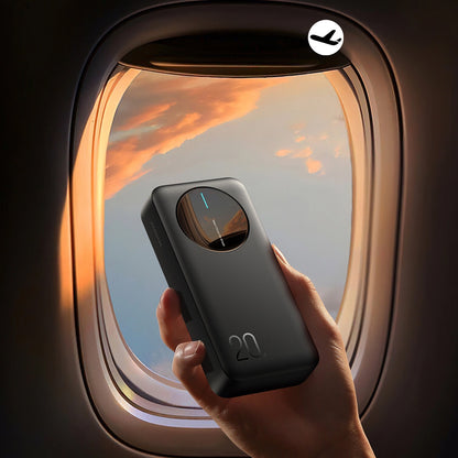 Joyroom JR-PBF14 External Battery, 20000mAh, 12W, 1 x USB-C - 2 x USB-A, Black