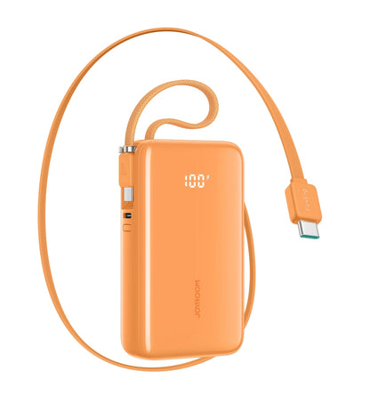 Joyroom JR-PR2 External Battery, 10000mAh, 35W, PD, 3 x USB-C, Orange