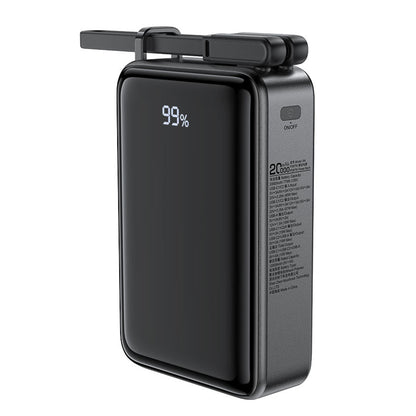 External Battery Acefast M4, 20000mAh, 67W, PD, 1 x USB-A - 2 x USB-C, Black