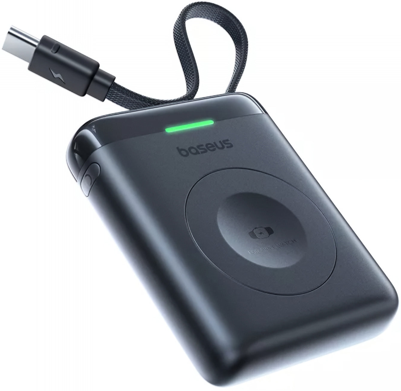 Baseus EnerFill FW11 Wireless External Battery for Apple Watch Series, 1640mAh, 5W, 1 x QI, Black E0205301