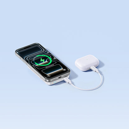 Baseus EnerFill FM11 Wireless External Battery, 10000mAh, 30W, PD + FQI, 1 x QI - 1 x USB-C, White