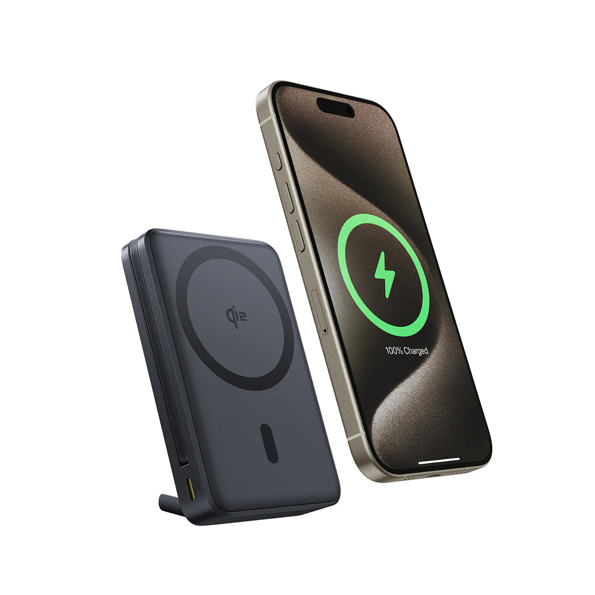 Baseus Nomos External Wireless Battery, 10000mAh, 45W, PD + FQI, 1 x QI - 2 x USB-C, Black P10078800123-00