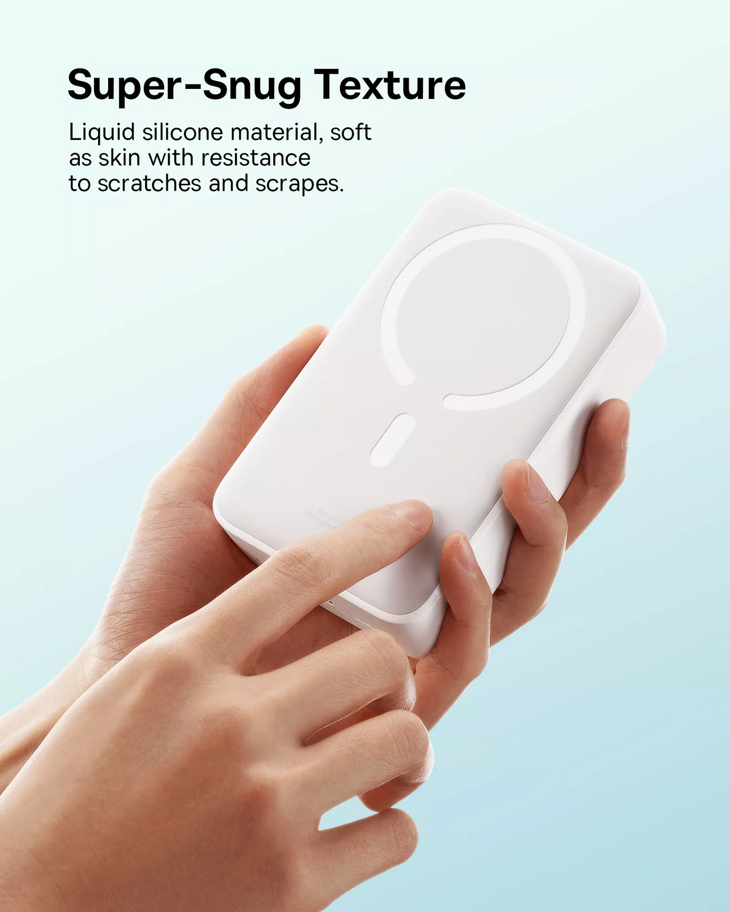 Baseus EnerFill FM41 Mini Wireless External Battery, 20000mAh, 20W, PD + FQI, 1 x QI - 1 x USB-C, White E0027U01