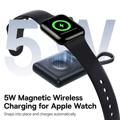 Baseus EnerFill FW11 Wireless External Battery for Apple Watch Series, 1640mAh, 5W, 1 x QI, Black E0205301