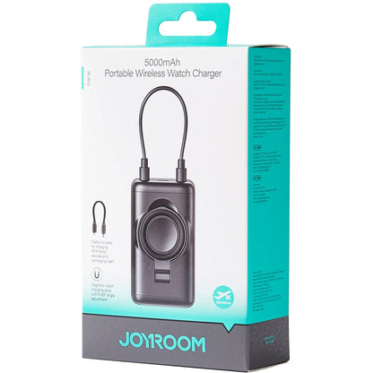 Joyroom JR-W13 Wireless External Battery, 5000mAh, 18W, PD + QI, 1 x Lightning - 1 x QI - 1 x USB-C, Black