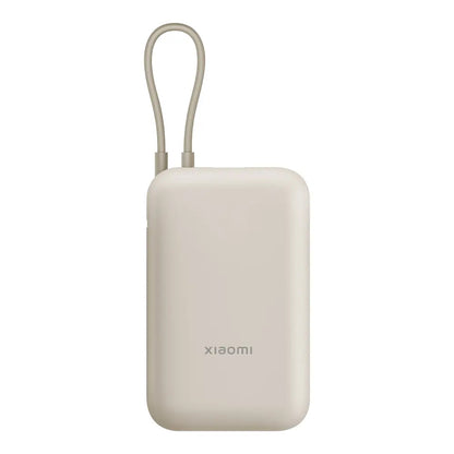 Xiaomi Pocket External Battery, 10000mAh, 22.5W, QC + PD, 1 x USB-A - 2 x USB-C, Beige BHR9072GL
