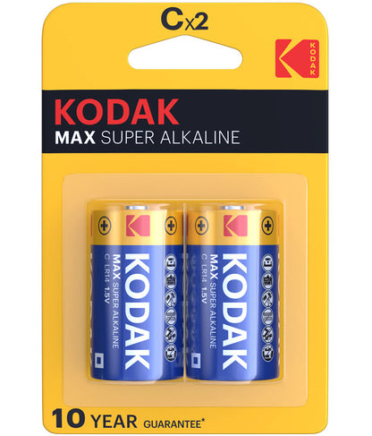 Kodak Max Alkaline Battery, LR14 Set of 2 pieces